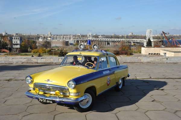 Автопробег ГАИ в Запорожье за безопасность дорожного движения.Фото